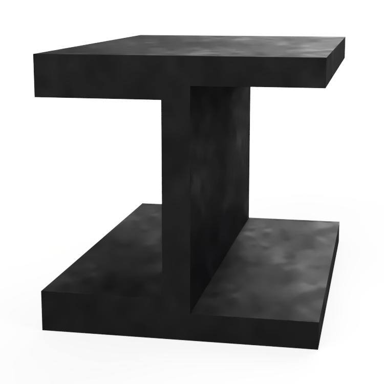 H section rubber extrusion render